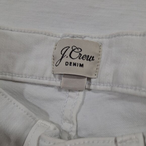 J Crew 9" high rise toothpick white jeans size 25P - Picture 8 of 10